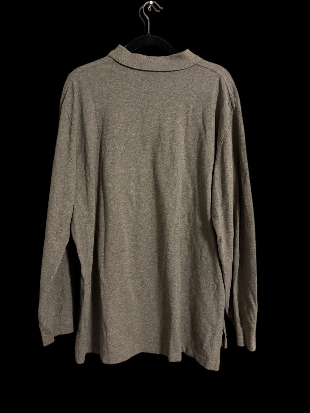 Vintage Polo Ralph Lauren Long Sleeve Heathered Taupe Preppy Academia Men’s XL